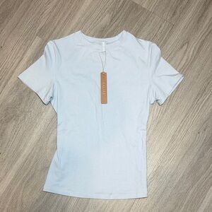 SKIMS Cotton Jersey T Shirt ZEN BLUE
